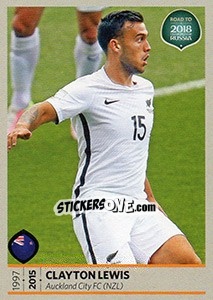Sticker Clayton Lewis - Road to 2018 FIFA World Cup Russia n. 474 - Panini
