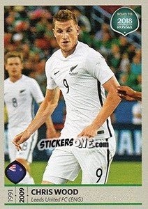 Cromo Chris Wood - Road to 2018 FIFA World Cup Russia - Panini