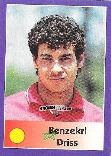 Sticker Benzekri Driss - Mundial Francia 1998 n. 25 - Navarrete