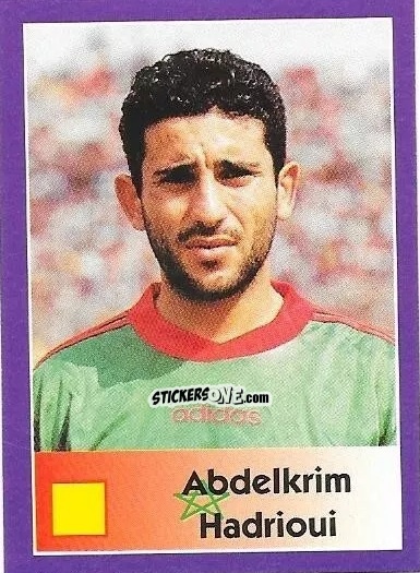 Sticker Abdelkrim Hadrioui - Mundial Francia 1998 n. 30 - Navarrete