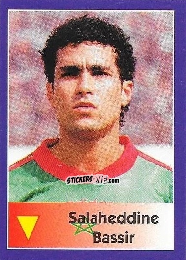 Sticker Salaheddine Bassir - Mundial Francia 1998 n. 38 - Navarrete