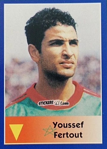 Sticker Youssef Fertout - Mundial Francia 1998 n. 39 - Navarrete