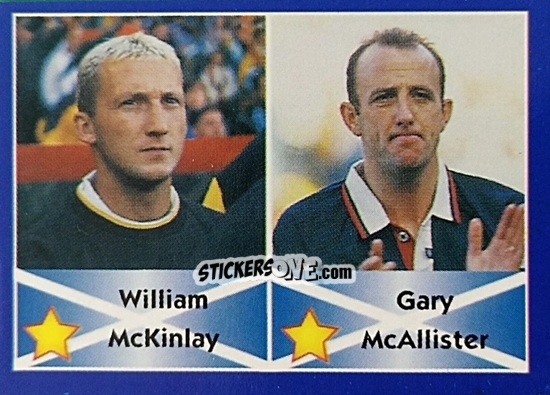 Sticker William McKinlay / Gary McAllister - Mundial Francia 1998 n. 64 - Navarrete