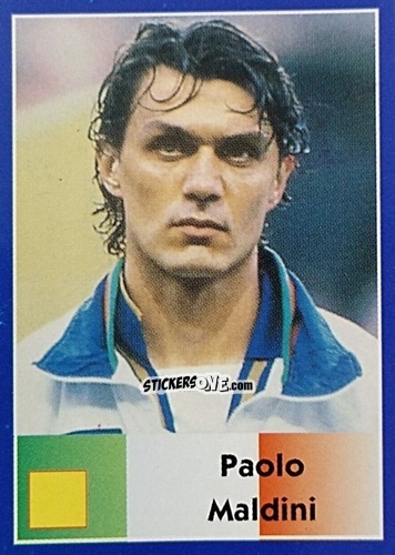 Figurina Paolo Maldini - Mundial Francia 1998 n. 77 - Navarrete