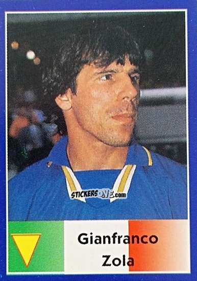 Figurina Gianfranco Zola - Mundial Francia 1998 n. 87 - Navarrete