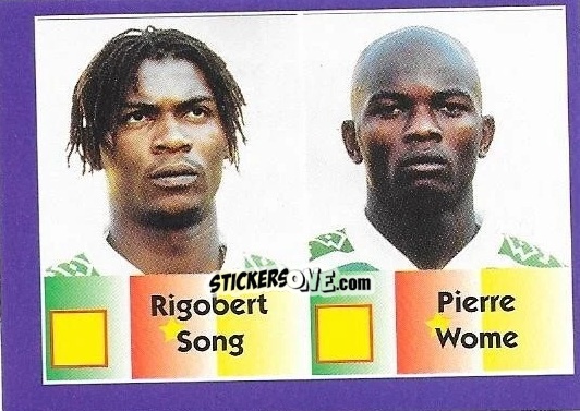 Figurina Rigobert Song / Pierre Wome - Mundial Francia 1998 n. 126 - Navarrete
