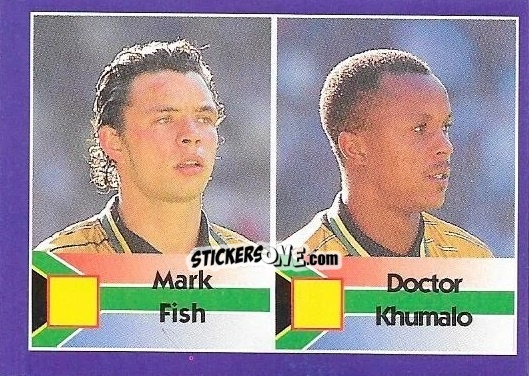 Sticker Mark Fish / Doctor Khumalo - Mundial Francia 1998 n. 193 - Navarrete