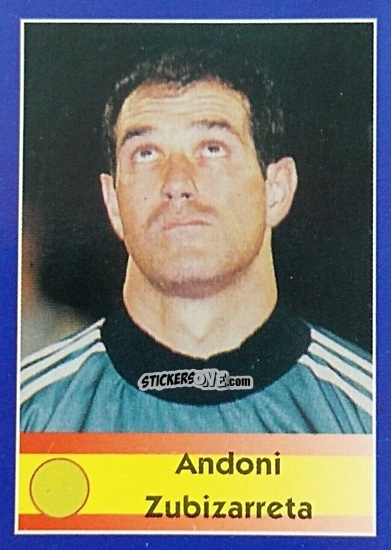 Sticker Andoni Zubizarreta - Mundial Francia 1998 n. 205 - Navarrete