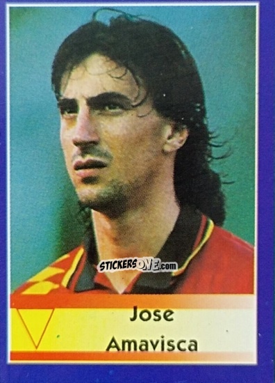 Sticker Jose Amavisca - Mundial Francia 1998 n. 219 - Navarrete