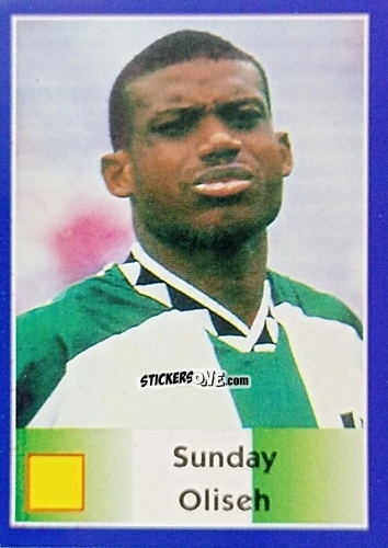 Figurina Sunday Oliseh - Mundial Francia 1998 n. 224 - Navarrete