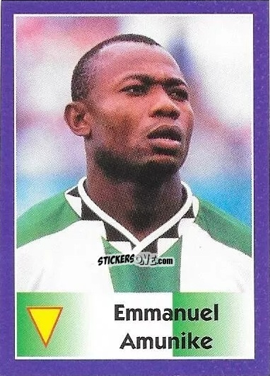 Figurina Emmanuel Amunike - Mundial Francia 1998 n. 235 - Navarrete