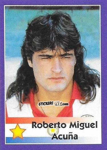 Sticker Roberto Miguel Acuña - Mundial Francia 1998 n. 249 - Navarrete