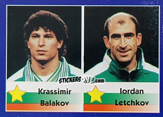 Sticker Krassimir Balakov / Iordan Letchkov - Mundial Francia 1998 n. 261 - Navarrete
