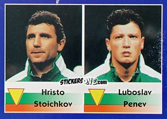 Sticker Hristo Stoichkov / Luboslav Penev - Mundial Francia 1998 n. 263 - Navarrete