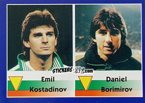 Sticker Emil Kostadinov / Daniel Borimirov - Mundial Francia 1998 n. 264 - Navarrete