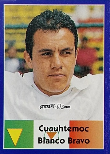Sticker Cuauhtemoc Blanco Bravo - Mundial Francia 1998 n. 317 - Navarrete