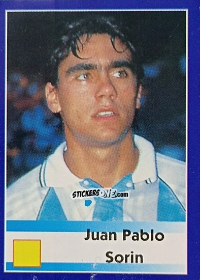Sticker Juan Pablo Sorin - Mundial Francia 1998 n. 472 - Navarrete