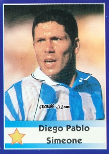 Sticker Diego Pablo Simeone - Mundial Francia 1998 n. 478 - Navarrete