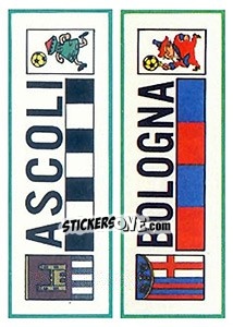 Sticker Ascoli / Bologna - Calciatori 1975-1976 - Panini