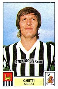 Cromo Ghetti - Calciatori 1975-1976 n. 12 - Panini