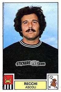 Sticker Recchi - Calciatori 1975-1976 - Panini