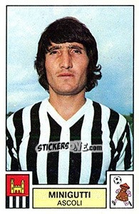 Figurina Minigutti - Calciatori 1975-1976 - Panini