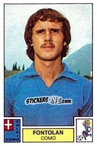 Sticker Fontolan - Calciatori 1975-1976 n. 87 - Panini