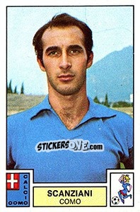 Cromo Scanziani - Calciatori 1975-1976 - Panini