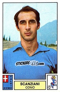 Sticker Scanziani - Calciatori 1975-1976 n. 92 - Panini