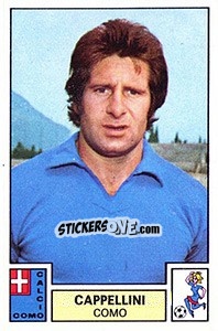 Sticker Cappellini - Calciatori 1975-1976 n. 93 - Panini