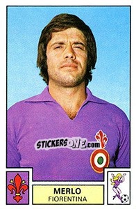 Figurina Merlo - Calciatori 1975-1976 - Panini