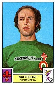 Sticker Mattolini - Calciatori 1975-1976 - Panini