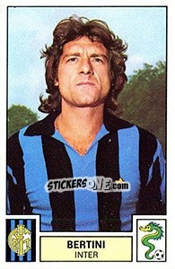 Sticker Bertini - Calciatori 1975-1976 - Panini
