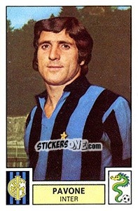 Sticker Pavone - Calciatori 1975-1976 n. 130 - Panini