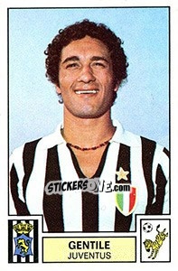 Sticker Gentile - Calciatori 1975-1976 n. 142 - Panini