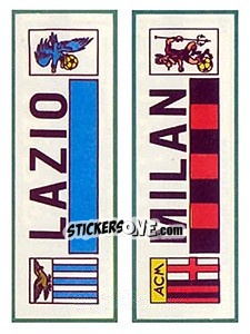 Sticker Lazio / Milan - Calciatori 1975-1976 - Panini