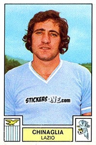 Cromo Giorgio Chinaglia - Calciatori 1975-1976 - Panini
