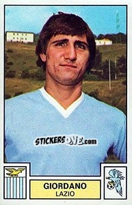 Cromo Giordano - Calciatori 1975-1976 - Panini