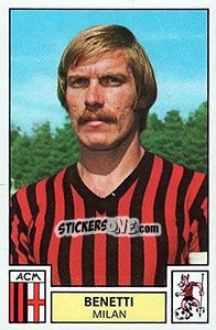 Figurina Benetti - Calciatori 1975-1976 n. 186 - Panini
