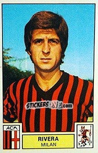 Sticker Rivera - Calciatori 1975-1976 n. 187 - Panini