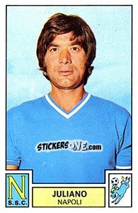 Figurina Juliano - Calciatori 1975-1976 - Panini