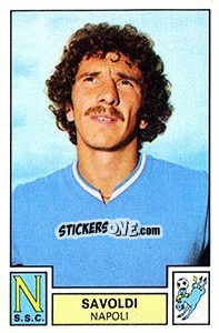Sticker Savoldi - Calciatori 1975-1976 n. 209 - Panini