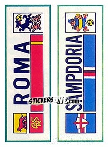 Cromo Roma / Sampdoria - Calciatori 1975-1976 - Panini