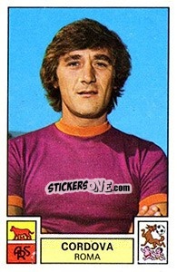 Sticker Cordova - Calciatori 1975-1976 - Panini