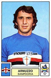 Figurina Arnuzzo - Calciatori 1975-1976 - Panini