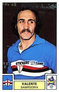Figurina Valente - Calciatori 1975-1976 - Panini
