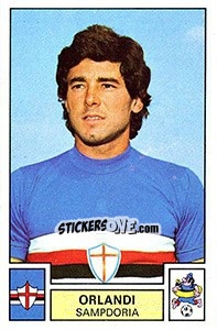 Figurina Orlandi - Calciatori 1975-1976 - Panini