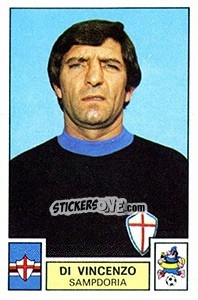 Sticker Di Vincenzo - Calciatori 1975-1976 n. 269 - Panini