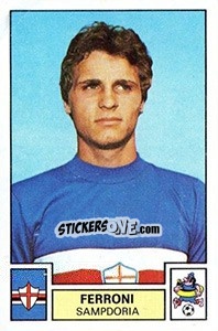 Sticker Ferroni - Calciatori 1975-1976 - Panini