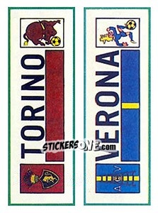 Sticker Torino / Verona - Calciatori 1975-1976 - Panini